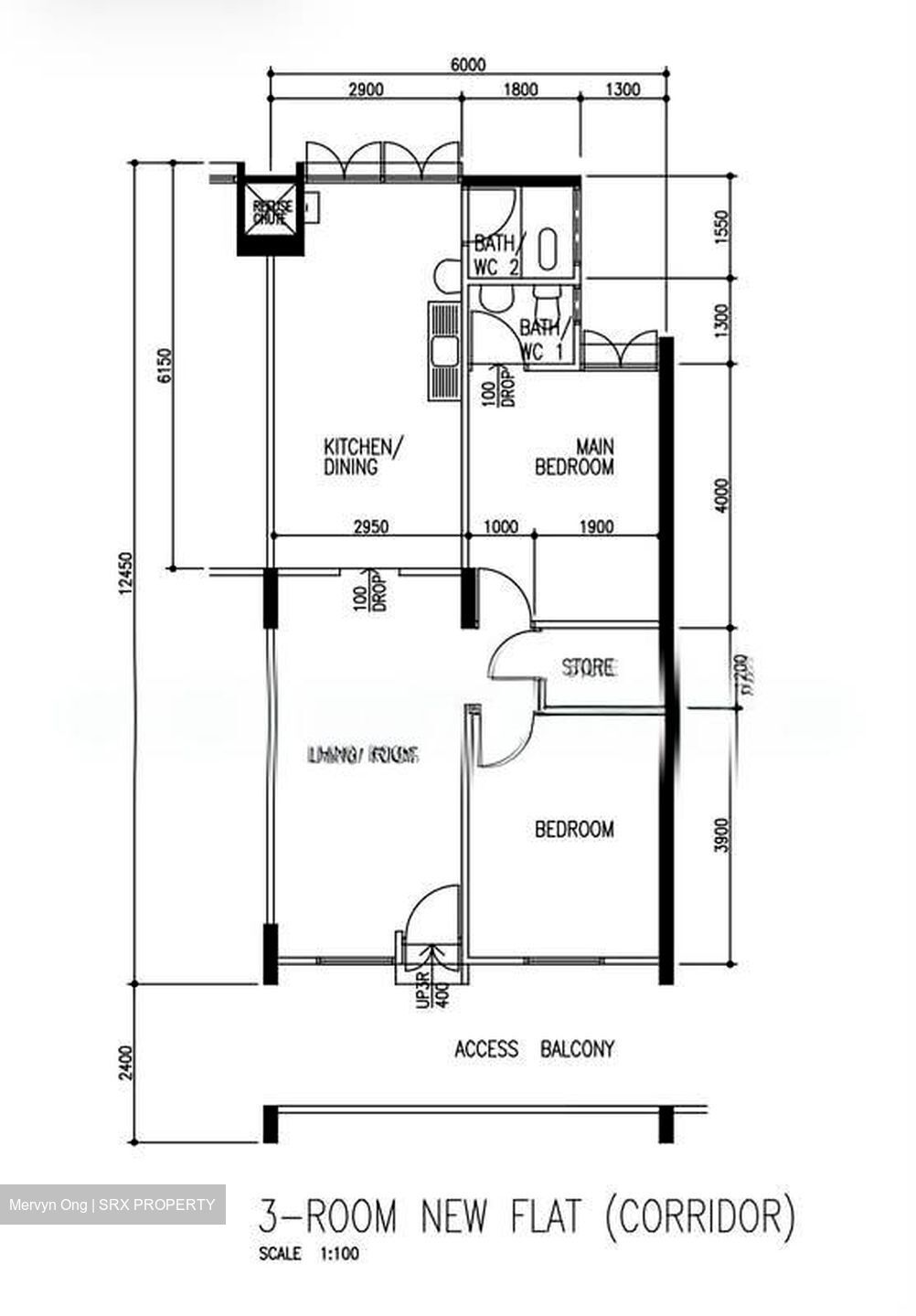 Blk 157 Tampines Street 12 (Tampines), HDB 3 Rooms #561651071